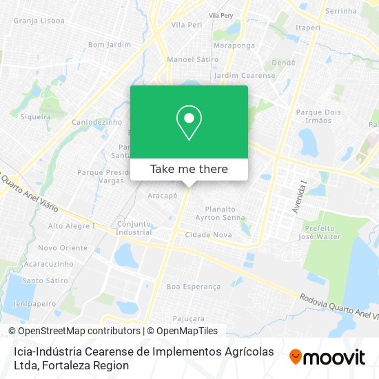 Icia-Indústria Cearense de Implementos Agrícolas Ltda map