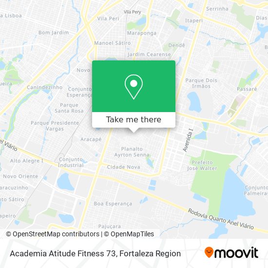 Academia Atitude Fitness 73 map