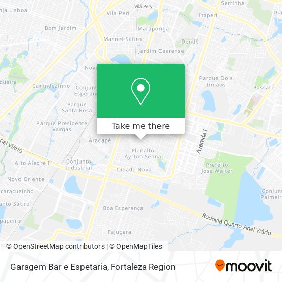 Garagem Bar e Espetaria map