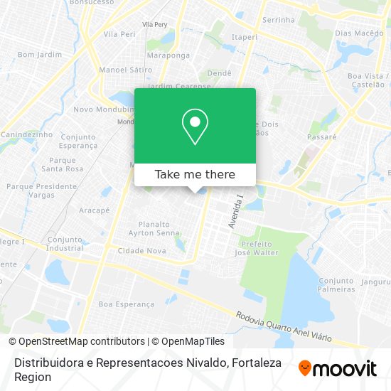 Distribuidora e Representacoes Nivaldo map