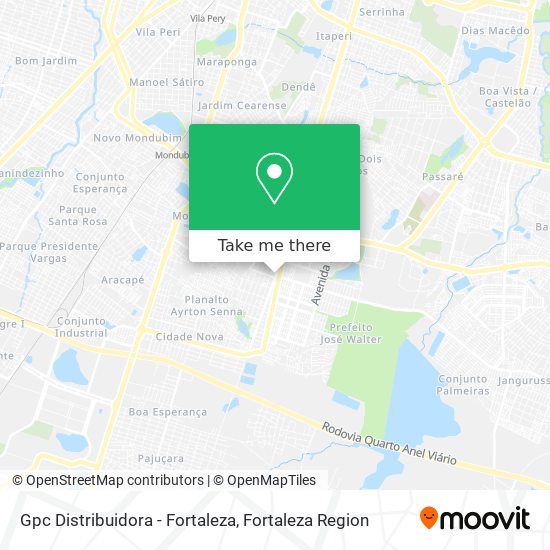Gpc Distribuidora - Fortaleza map