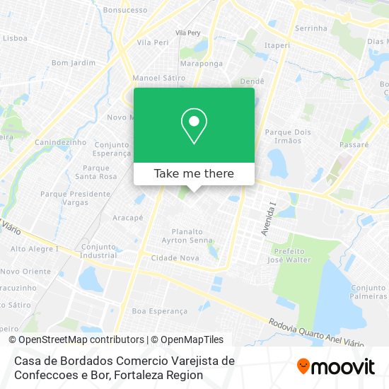 Casa de Bordados Comercio Varejista de Confeccoes e Bor map