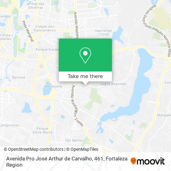 Mapa Avenida Pro José Arthur de Carvalho, 461