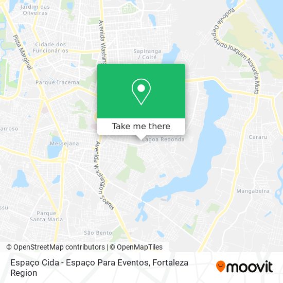 Mapa Espaço Cida - Espaço Para Eventos