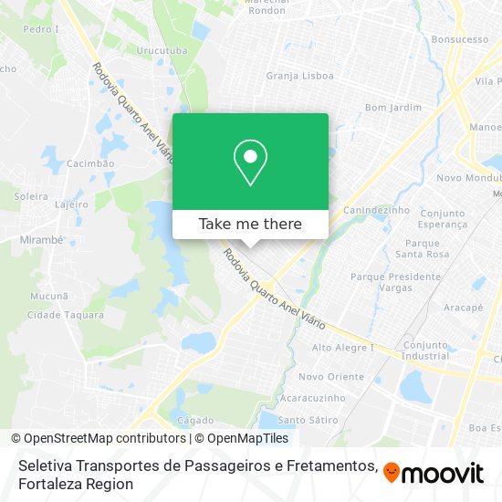 Seletiva Transportes de Passageiros e Fretamentos map