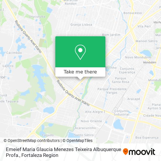 Emeief Maria Glaucia Menezes Teixeira Albuquerque Profa. map