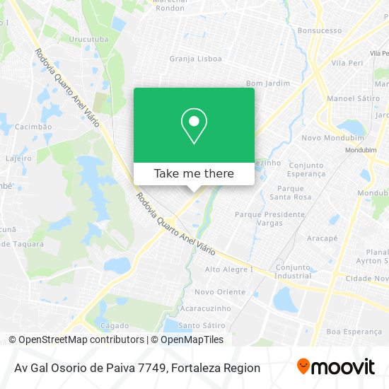 Av Gal Osorio de Paiva 7749 map