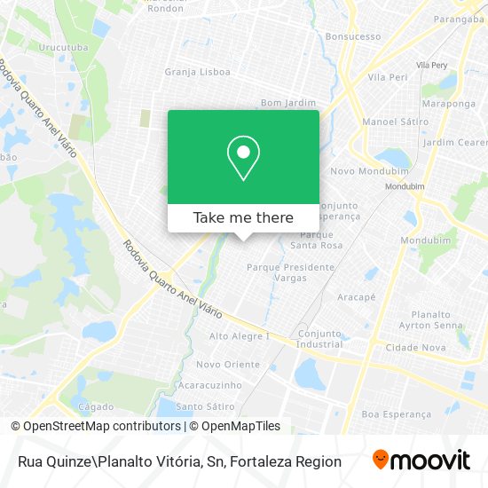 Rua Quinze\Planalto Vitória, Sn map
