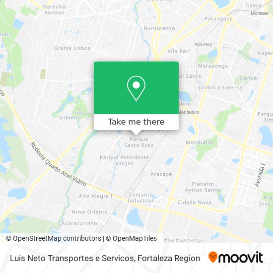 Luis Neto Transportes e Servicos map