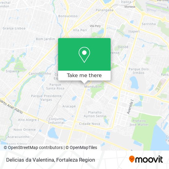 Mapa Delicias da Valentina