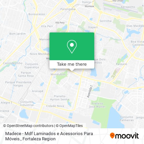 Madece - Mdf Laminados e Acessorios Para Móveis. map
