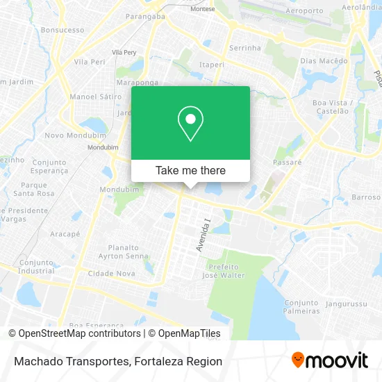 Machado Transportes map