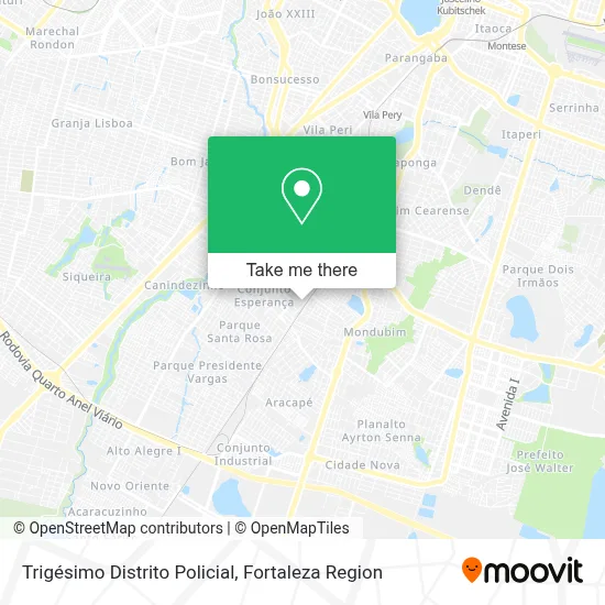 Trigésimo Distrito Policial map