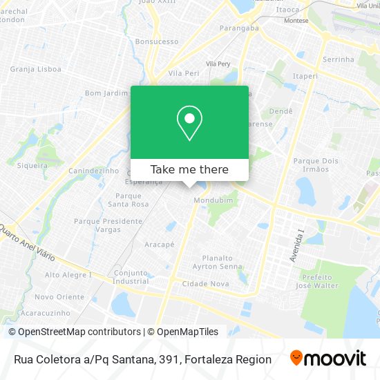 Rua Coletora a/Pq Santana, 391 map