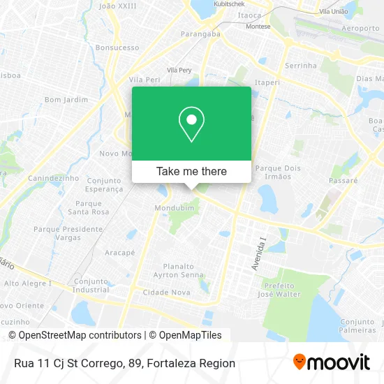 Rua 11 Cj St Corrego, 89 map