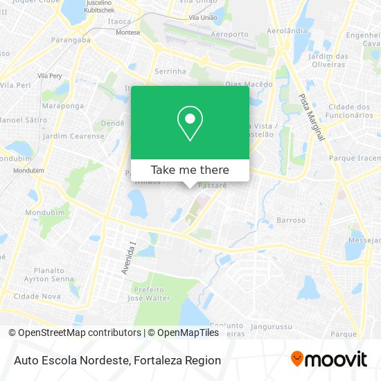 Auto Escola Nordeste map