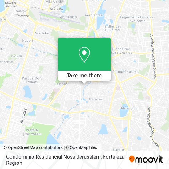 Mapa Condominio Residencial Nova Jerusalem