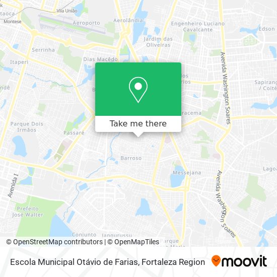 Mapa Escola Municipal Otávio de Farias