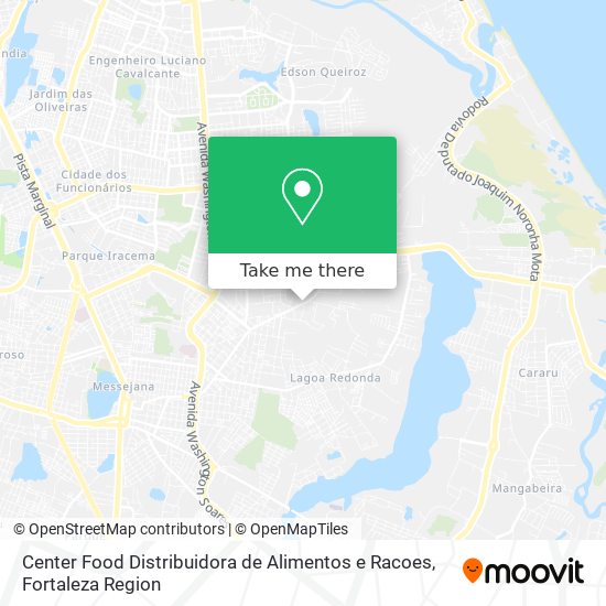 Center Food Distribuidora de Alimentos e Racoes map