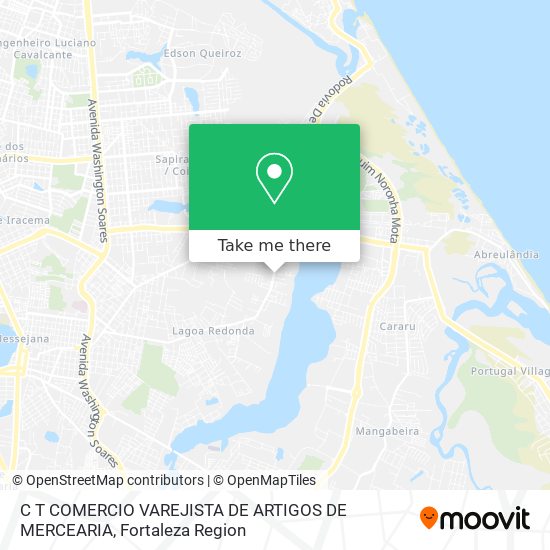 Mapa C T COMERCIO VAREJISTA DE ARTIGOS DE MERCEARIA