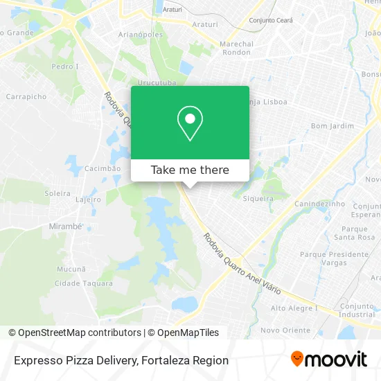 Expresso Pizza Delivery map