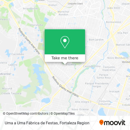 Uma a Uma Fábrica de Festas map