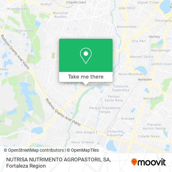 NUTRISA NUTRIMENTO AGROPASTORIL SA map