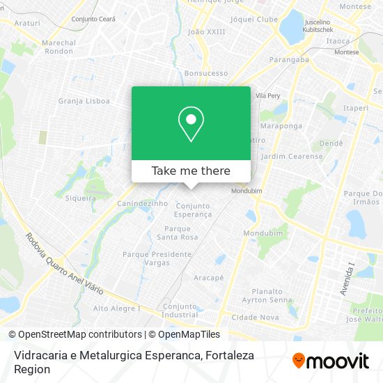 Vidracaria e Metalurgica Esperanca map