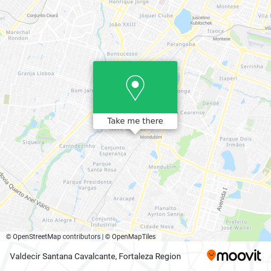 Valdecir Santana Cavalcante map