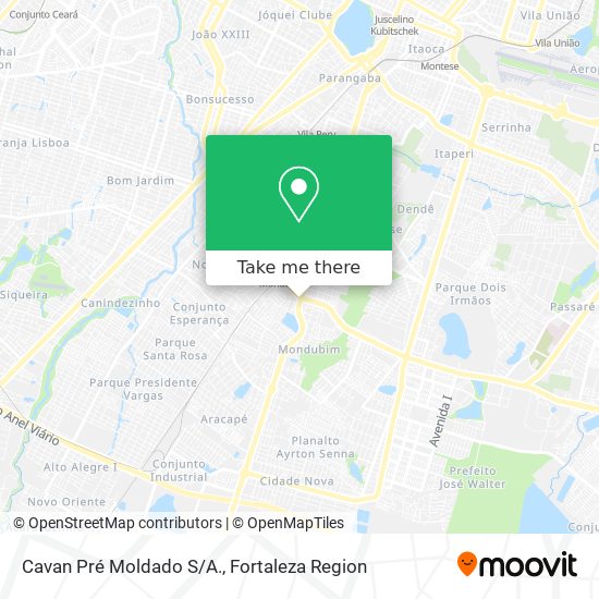 Cavan Pré Moldado S/A. map