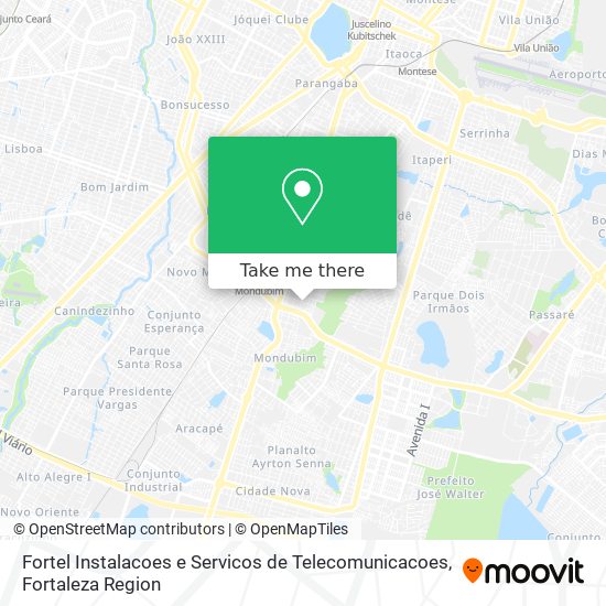 Fortel Instalacoes e Servicos de Telecomunicacoes map