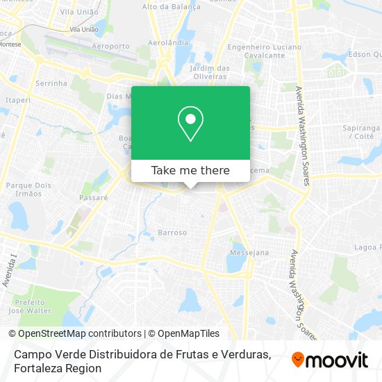 Campo Verde Distribuidora de Frutas e Verduras map