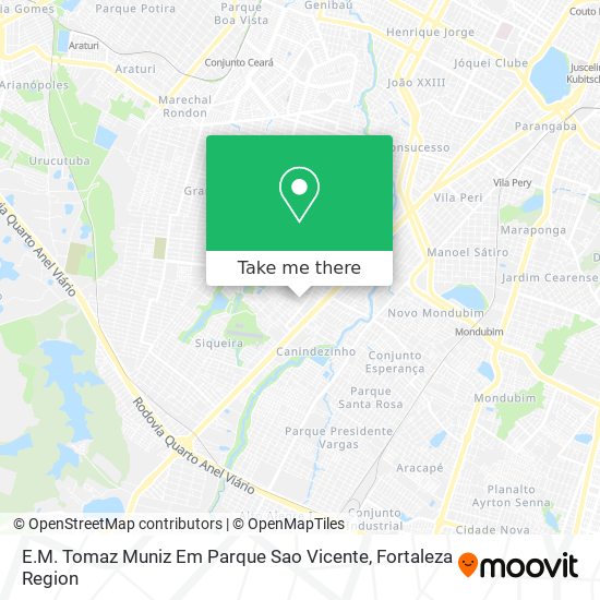 E.M. Tomaz Muniz Em Parque Sao Vicente map