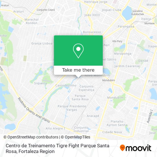 Centro de Treinamento Tigre Fight Parque Santa Rosa map