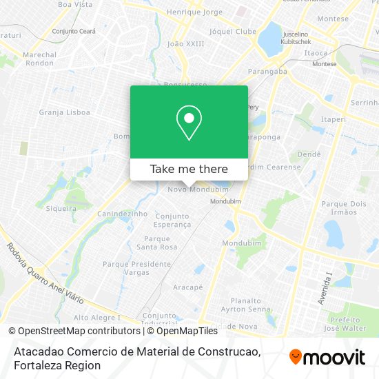 Atacadao Comercio de Material de Construcao map