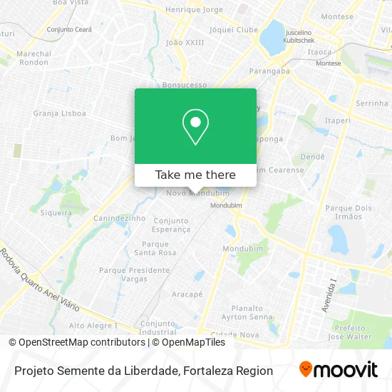 Projeto Semente da Liberdade map