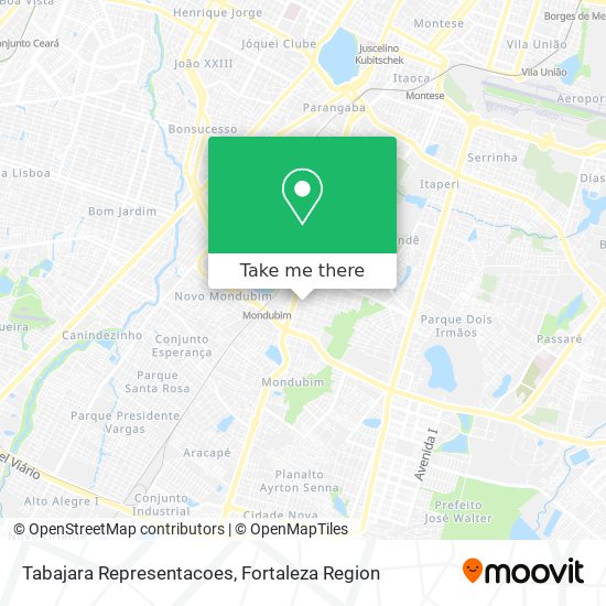 Tabajara Representacoes map