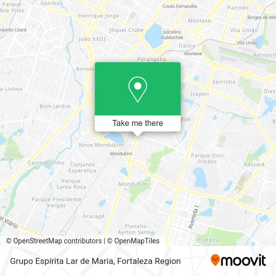 Grupo Espírita Lar de Maria map