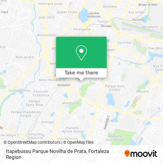 Mapa Itapebussu Parque Novilha de Prata