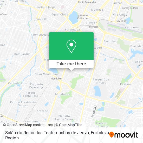 Salão do Reino das Testemunhas de Jeová map
