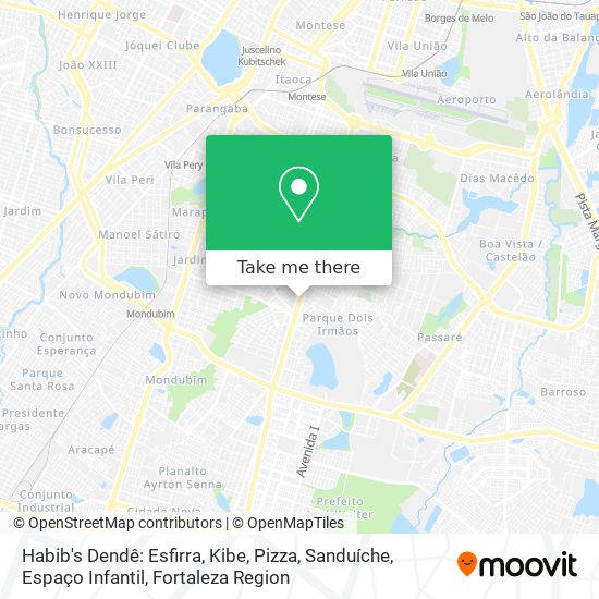 Habib's Dendê: Esfirra, Kibe, Pizza, Sanduíche, Espaço Infantil map
