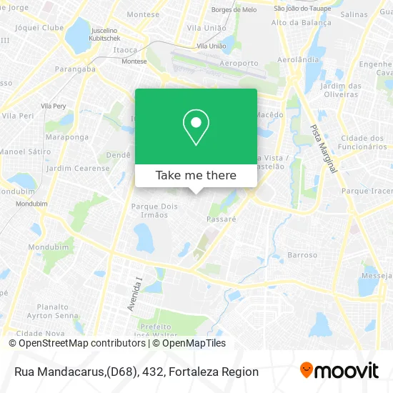 Rua Mandacarus,(D68), 432 map