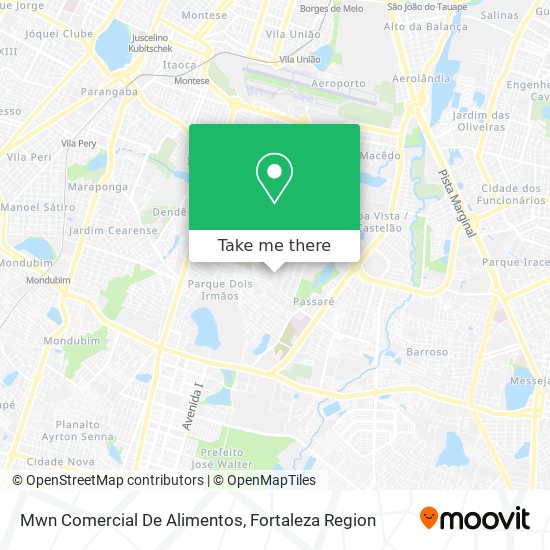 Mwn Comercial De Alimentos map