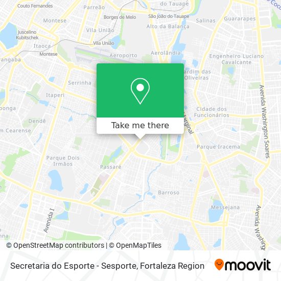 Secretaria do Esporte - Sesporte map