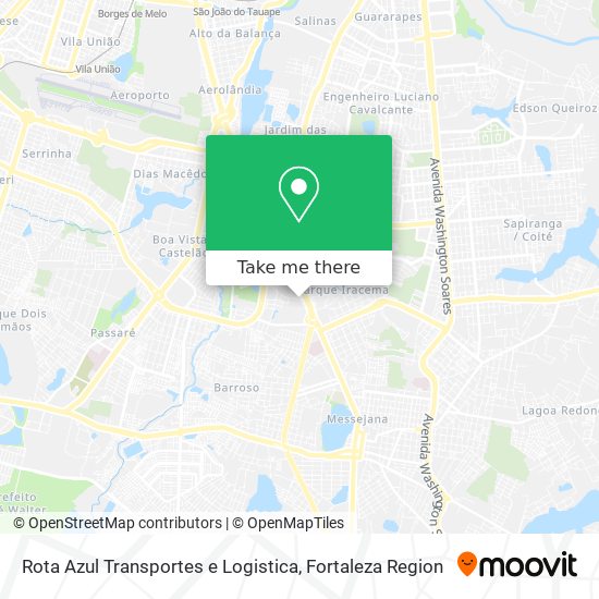 Rota Azul Transportes e Logistica map