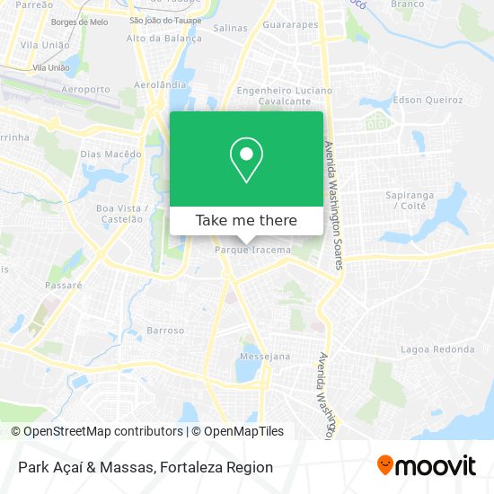 Park Açaí & Massas map