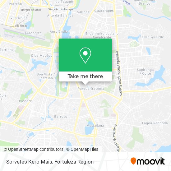 Sorvetes Kero Mais map