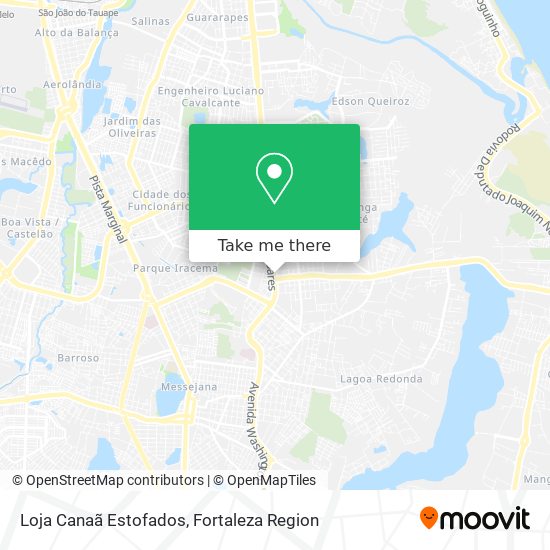 Loja Canaã Estofados map