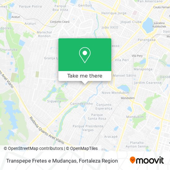 Transpepe Fretes e Mudanças map
