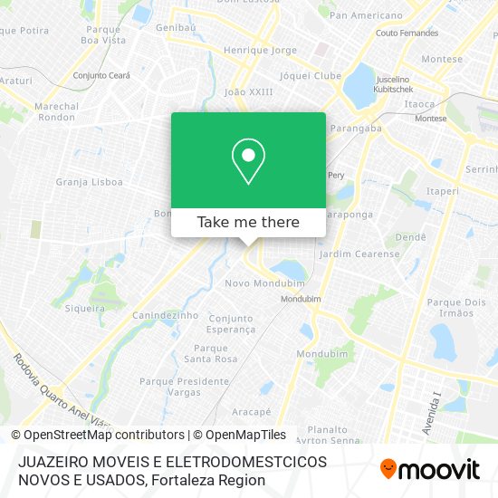 JUAZEIRO MOVEIS E ELETRODOMESTCICOS NOVOS E USADOS map